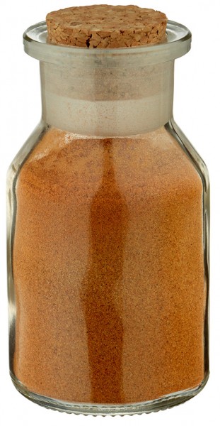 Gewürzglas Idee: 50 ml Steilbrustflasche Weithals Klarglas inkl. Korken