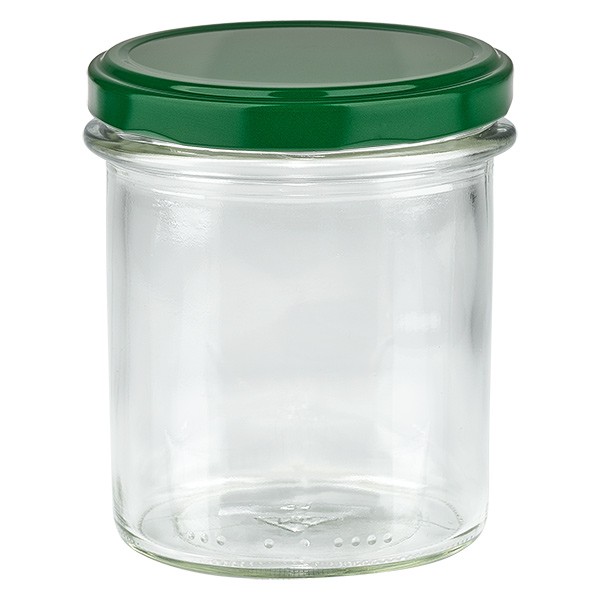 350ml Sturzglas + BasicSeal Deckel grün UNiTWIST