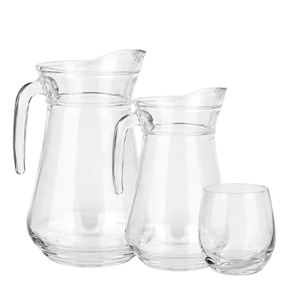 Glaskannen, Glaskrüge