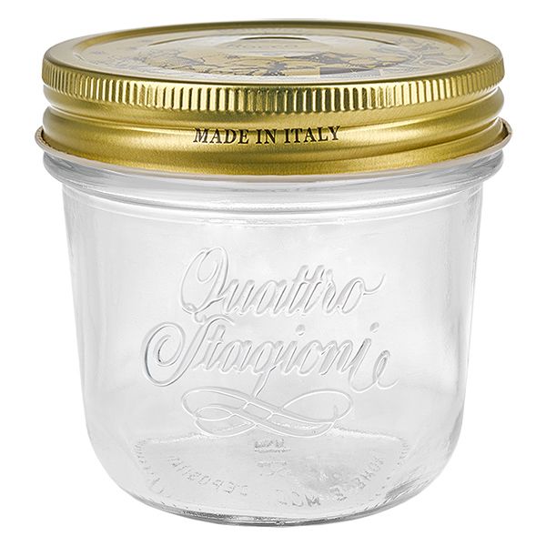 Sturzglas 200ml | Quattro Stagioni | Haushaltsglas | Vorratsglas | Fermentationsglas | Einmachglas von Bormioli Rocco mit Schraubdeckel
