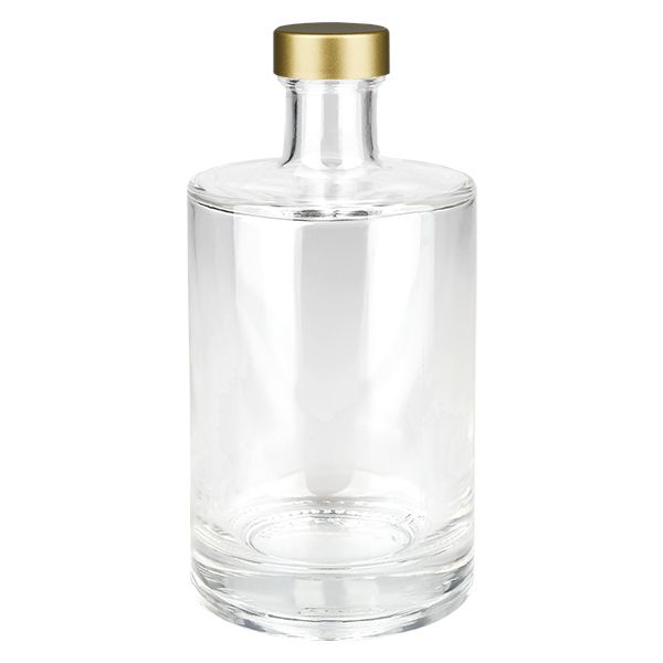 500ml Glasflasche "Sam" + Schraubverschluss gold UNiTWIST