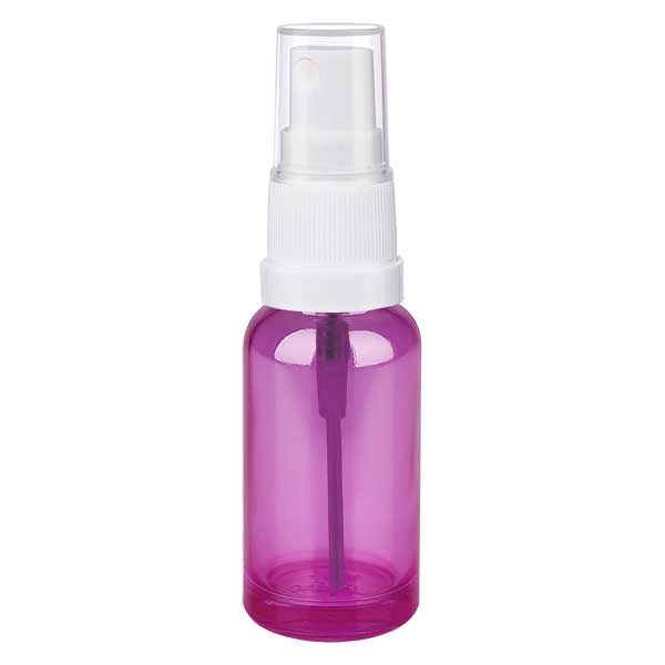 20ml Sprayflasche weiss/transparent Standard PurpleLine UT18/20