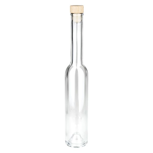 200ml Glasflasche "Hugo" mit Holzgriff-Korken UNiTWIST