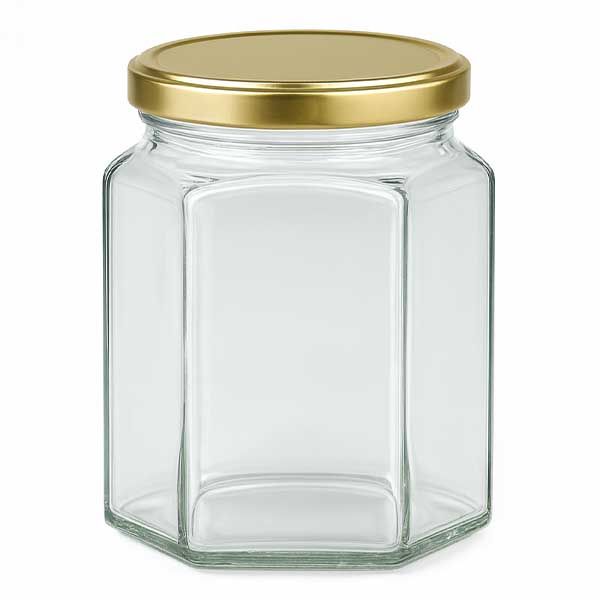 288ml Hexaglas mit BasicSeal Deckel gold UNiTWIST