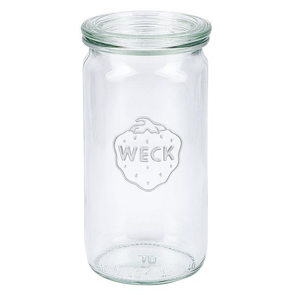 340ml Zylinderglas mit Glasdeckel WECK RR60