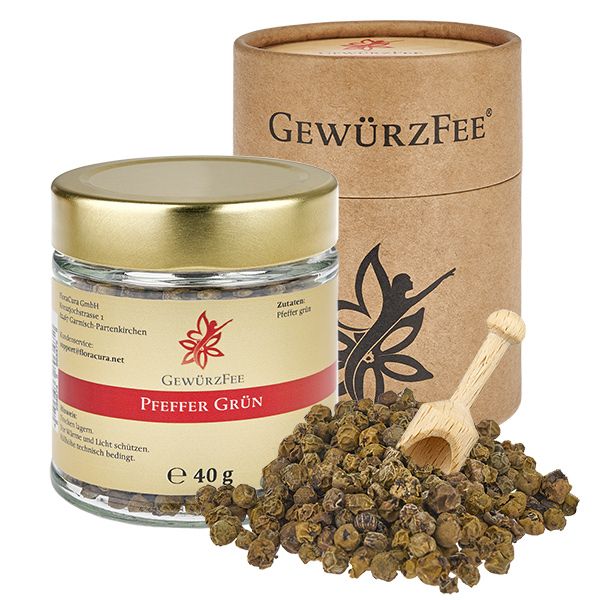 Pfeffer grün im Schraubglas Gewürzfee