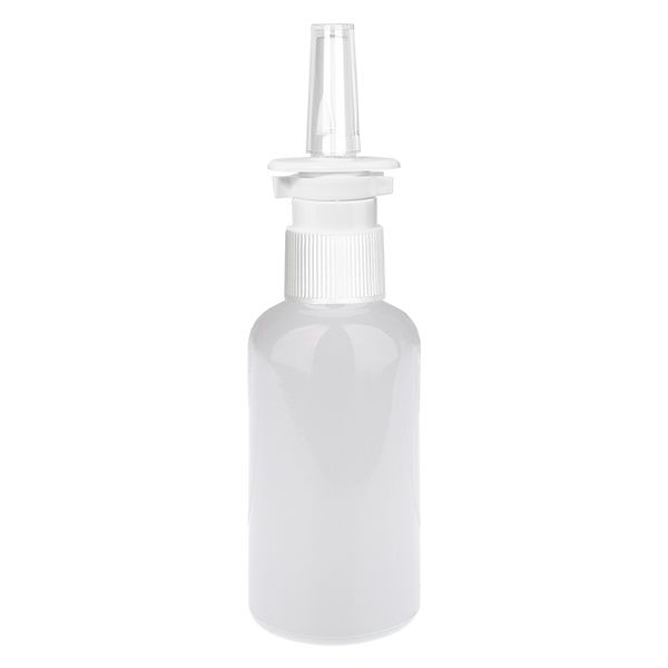 50ml Nasensprayflasche weiß/transparent Standardverschluss WhiteLine UT18/50